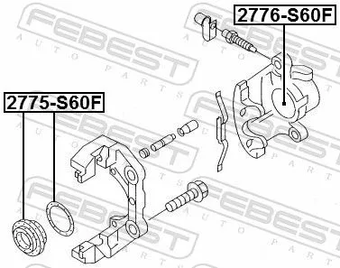 FEBEST Repair Kit, brake caliper (2775-S60F)