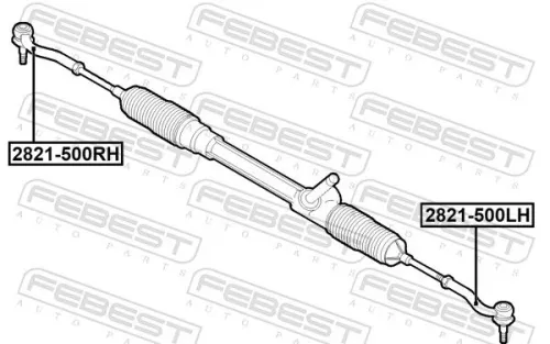 FEBEST Tie Rod End (2821-500LH)