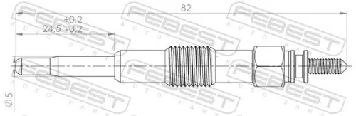 FEBEST Glow Plug (28642-004)