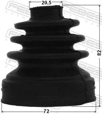 FEBEST Bellow, drive shaft (2915-FLIIRT)