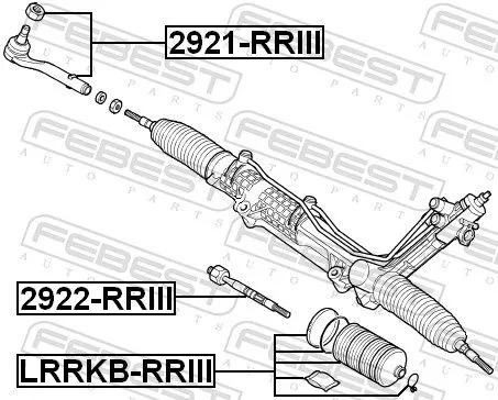 FEBEST Inner Tie Rod (2922-RRIII)