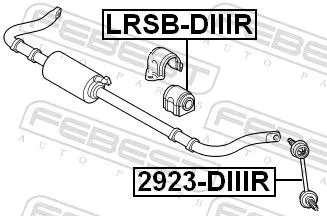 FEBEST Link/Coupling Rod, stabiliser bar (2923-DIIIR)