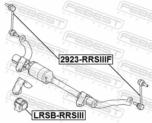 FEBEST Link/Coupling Rod, stabiliser bar (2923-RRSIIIF)