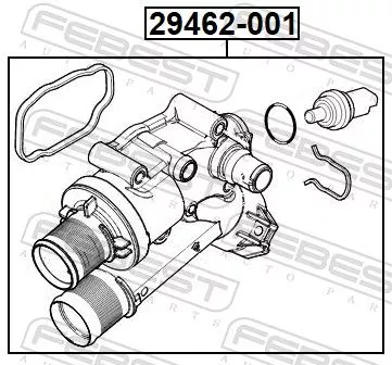 FEBEST Thermostat, coolant (29462-001)