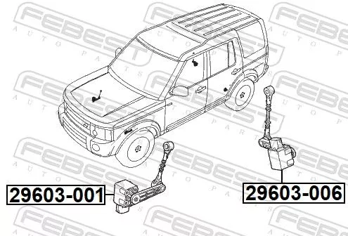 FEBEST Sensor, headlight levelling (29603-001)