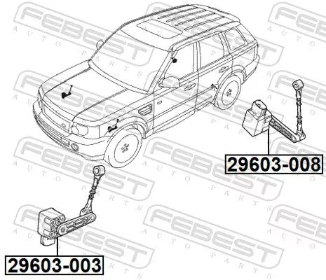 FEBEST Sensor, headlight levelling (29603-003)