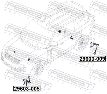FEBEST Sensor, headlight levelling (29603-009)
