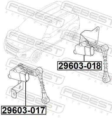 FEBEST Sensor, headlight levelling (29603-017)