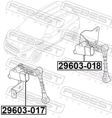 FEBEST Sensor, headlight levelling (29603-018)