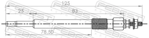 FEBEST Glow Plug (29642-002)