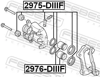 FEBEST Piston, brake caliper (2976-DIIIF)