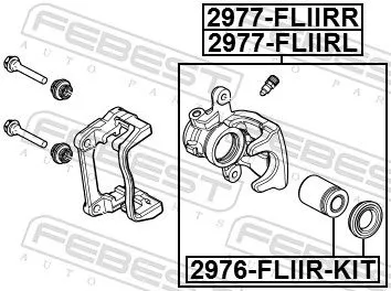FEBEST Brake Caliper (2977-FLIIRL)