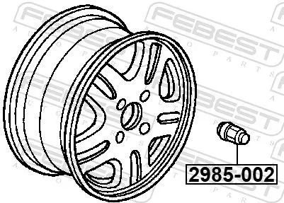 FEBEST Wheel Nut (2985-002)