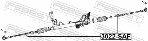 FEBEST Inner Tie Rod (3022-SAF)