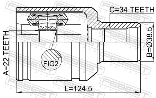 FEBEST Joint Kit, drive shaft (3211-STSLH)