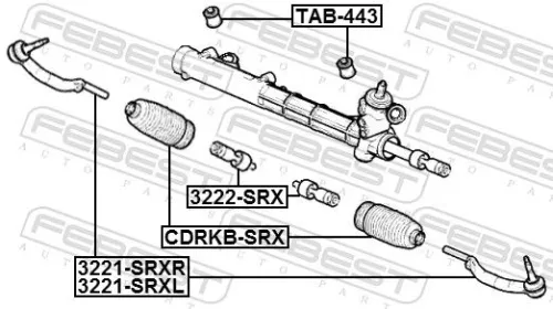 FEBEST Tie Rod End (3221-SRXL)