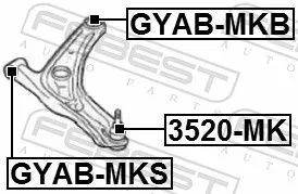 FEBEST Ball Joint (3520-MK)