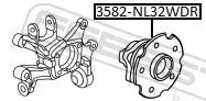 FEBEST Wheel Hub (3582-NL32WDR)