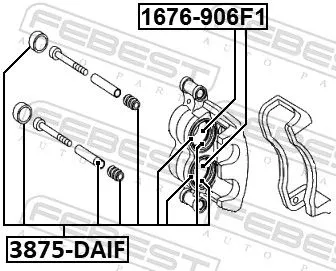 FEBEST Repair Kit, brake caliper (3875-DAIF)