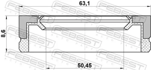 FEBEST Seal Ring, wheel hub (95BFY-52630909X)