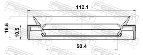 FEBEST Seal Ring, wheel hub (95MBY-521121015X)