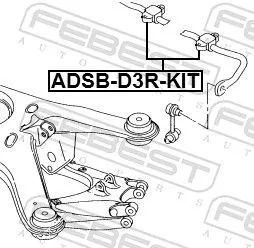 FEBEST Repair Kit, stabiliser bush (ADSB-D3R-KIT)