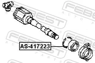 FEBEST Bearing, drive shaft (AS-417223)