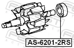 FEBEST Bearing (AS-6201-2RS)