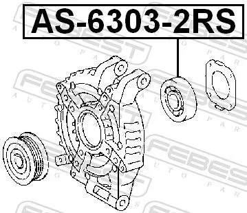 FEBEST Bearing (AS-6303-2RS)