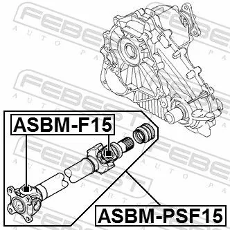 FEBEST Propshaft, axle drive (ASBM-PSF15)