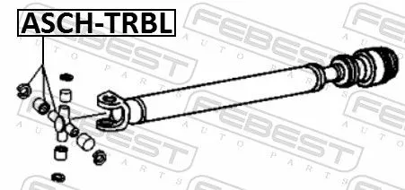 FEBEST Joint, propshaft (ASCH-TRBL)