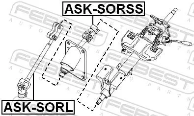 FEBEST Steering Shaft (ASK-SORL)