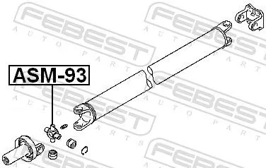 FEBEST Joint, propshaft (ASM-93)
