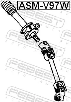 FEBEST Steering Shaft (ASM-V97W)