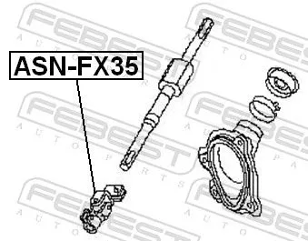 FEBEST Steering Shaft (ASN-FX35)