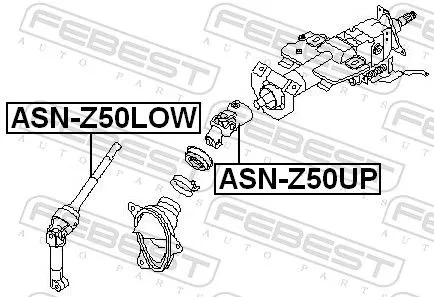 FEBEST Steering Shaft (ASN-Z50LOW)