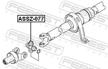 FEBEST Joint, propshaft (ASSZ-077)