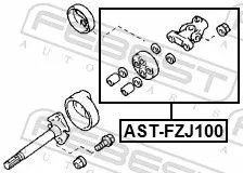 FEBEST Steering Shaft (AST-FZJ100)