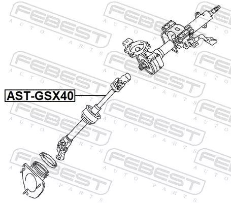 FEBEST Steering Shaft (AST-GSX40)