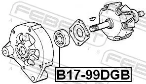 FEBEST Bearing (B17-99DGB)