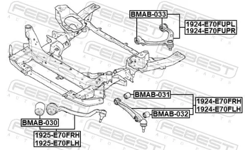 FEBEST Mounting, control/trailing arm (BMAB-031)