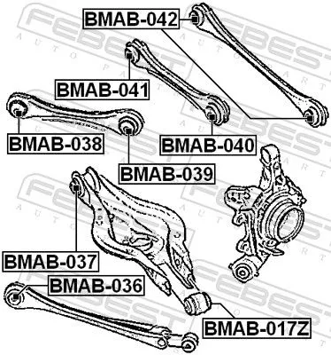 FEBEST Mounting, control/trailing arm (BMAB-036)