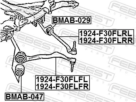 FEBEST Mounting, control/trailing arm (BMAB-047)