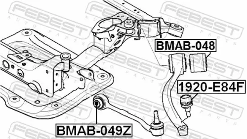 FEBEST Mounting, control/trailing arm (BMAB-049Z)
