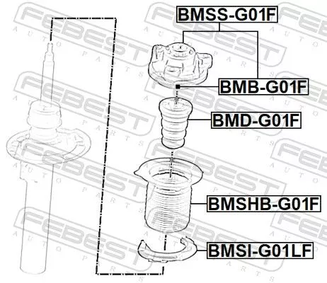 FEBEST Rubber Buffer, suspension (BMD-G01F)