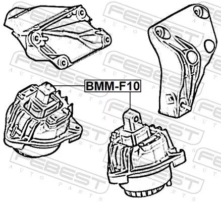 FEBEST Mounting, engine (BMM-F10)