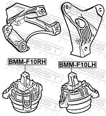 FEBEST Mounting, engine (BMM-F10RH)