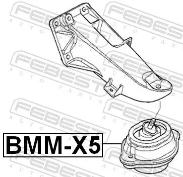 FEBEST Mounting, engine (BMM-X5)