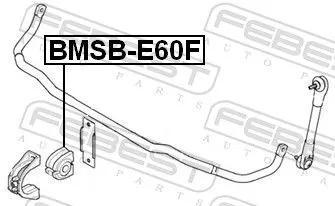 FEBEST Mounting, stabiliser bar (BMSB-E60F)