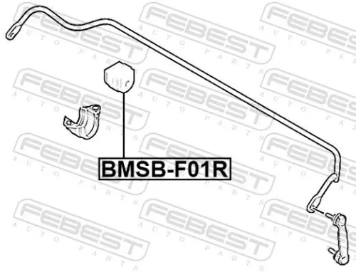 FEBEST Mounting, stabiliser bar (BMSB-F01R)